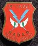 78th FADET Radar Badge